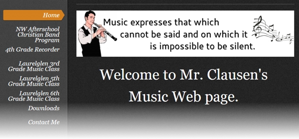 mr clausen band website
